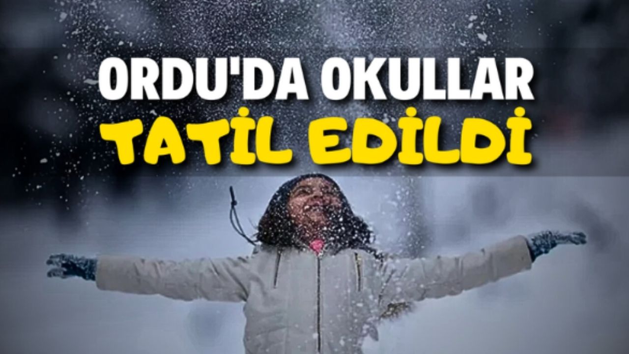 25 Şubat Salı Günü Ordu’da Okullar Kar Nedeniyle Tatil Edildi