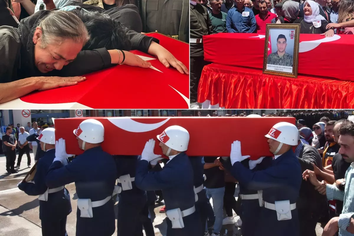 Pençe-Kilit Operasyon Bölgesinde Şehit Olan Askerler Memleketlerinde Uğurlanıyor