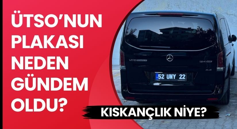 BU KISKANÇLIK NİYE? ÜTSO’NUN PLAKASI BİRİLERİNE DERT OLDU!