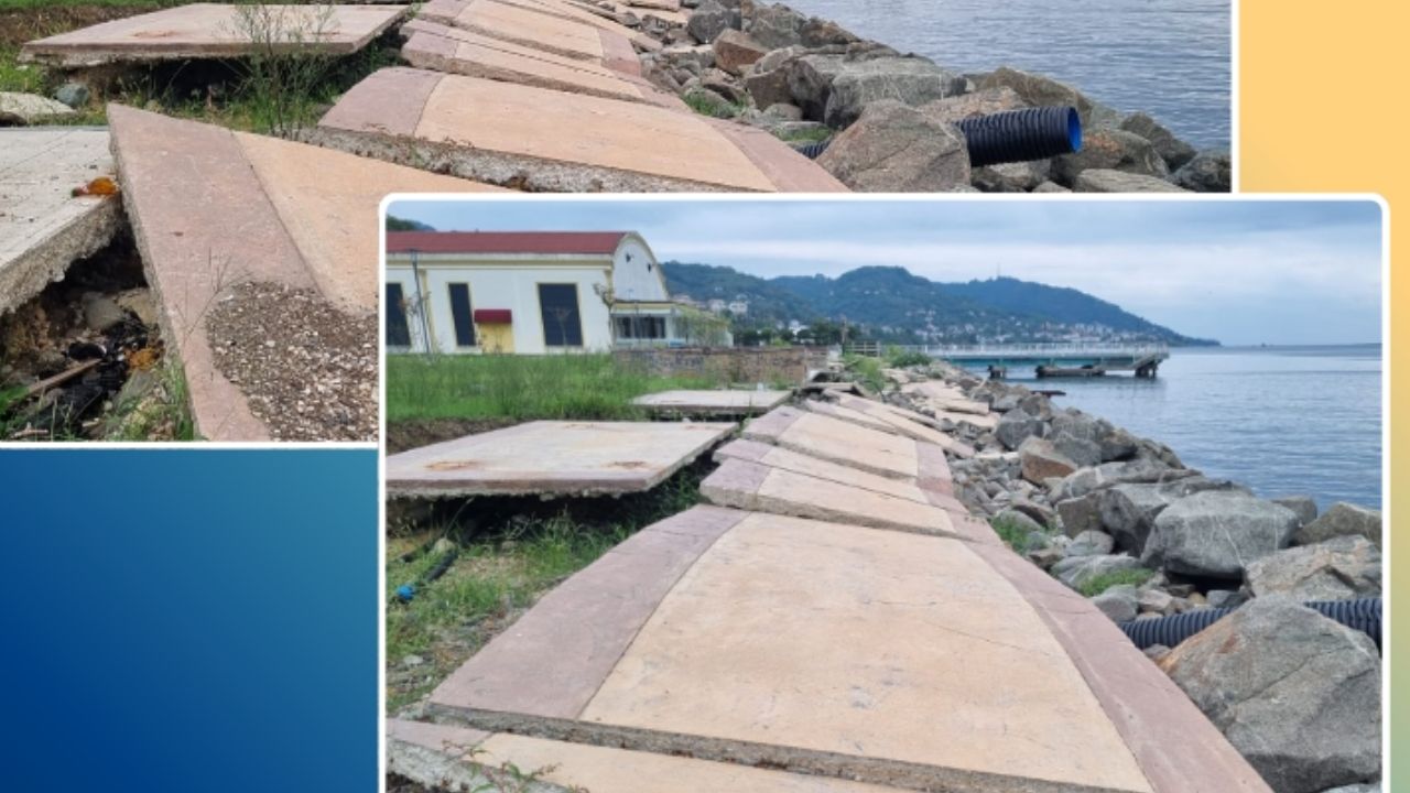 Perşembe Sahilinde Yürüyüş Yolu Yok Olmuş Durumda: Turizm İlçesinde Görüntü Tepki Çekiyor