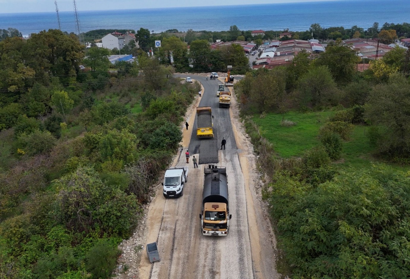 Ordu’da Kırsal Yollarda Asfalt Seferberliği Sürüyor