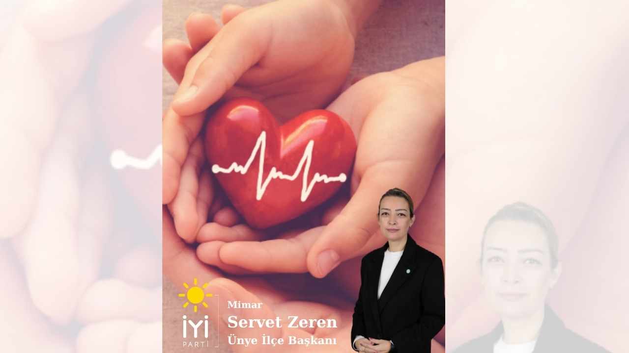 İYİ Parti Ünye İlçe Başkanı Servet Zeren'den Organ Nakli Haftası Mesajı: “Her Bağış Yeni Bir Hayattır”