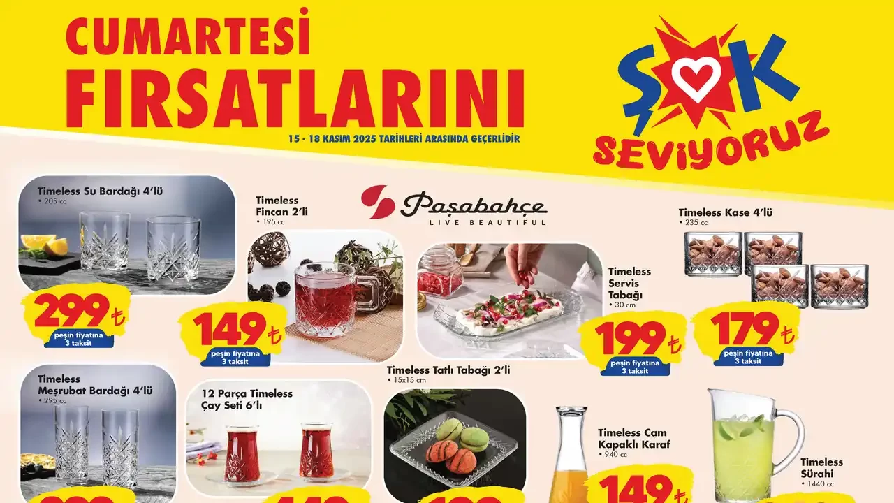 ŞOK 15 Kasım 2025 Aktüel Ürünler Kataloğu Yayında