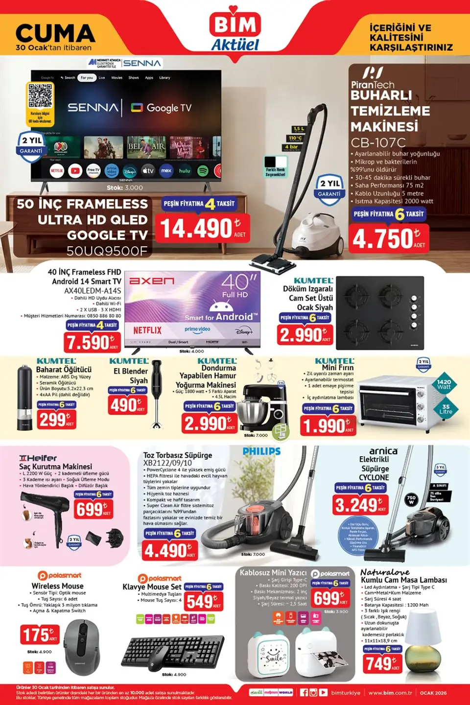 BİM 30 Ocak 2026 Aktüel Ürünler Kataloğu Yayınlandı