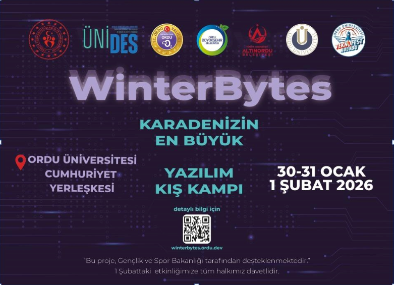 Ordu'nun Teknoloji Maratonu WinterBytes 2026, Görkemli Bir Finalle Tamamlandı