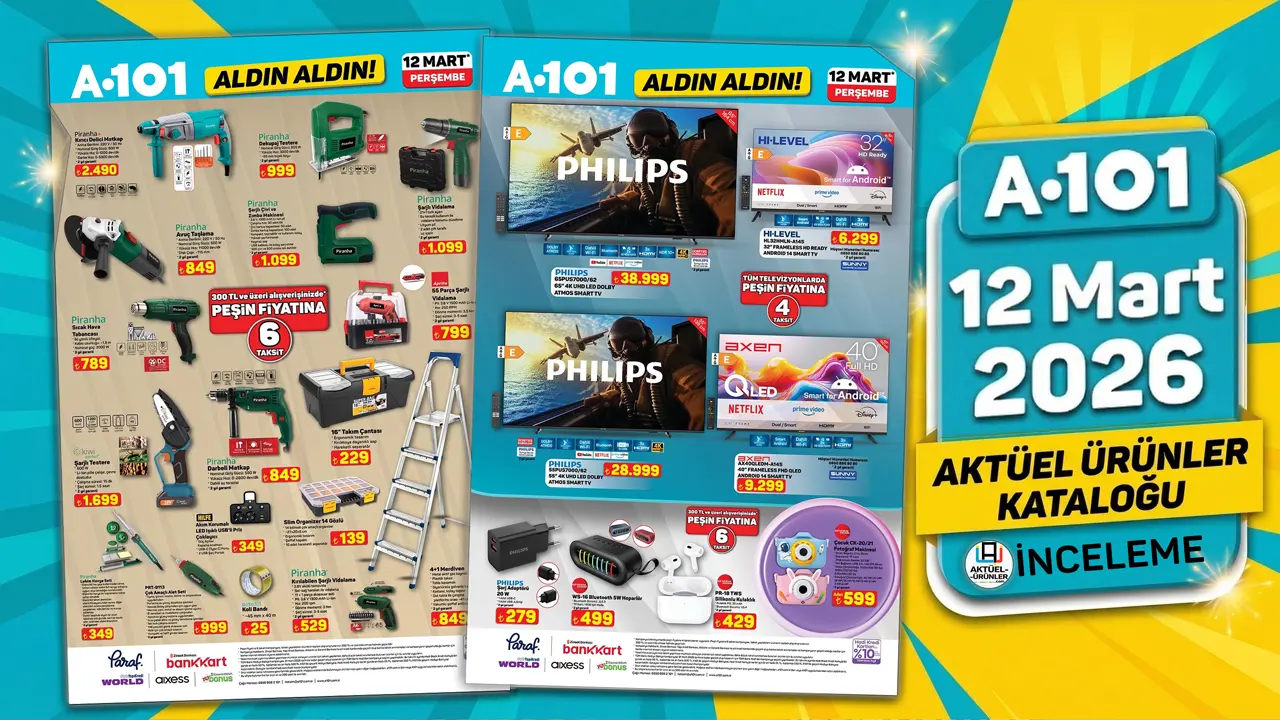 A101 12 Mart 2026 Aktüel Ürünler Kataloğu Açıklandı