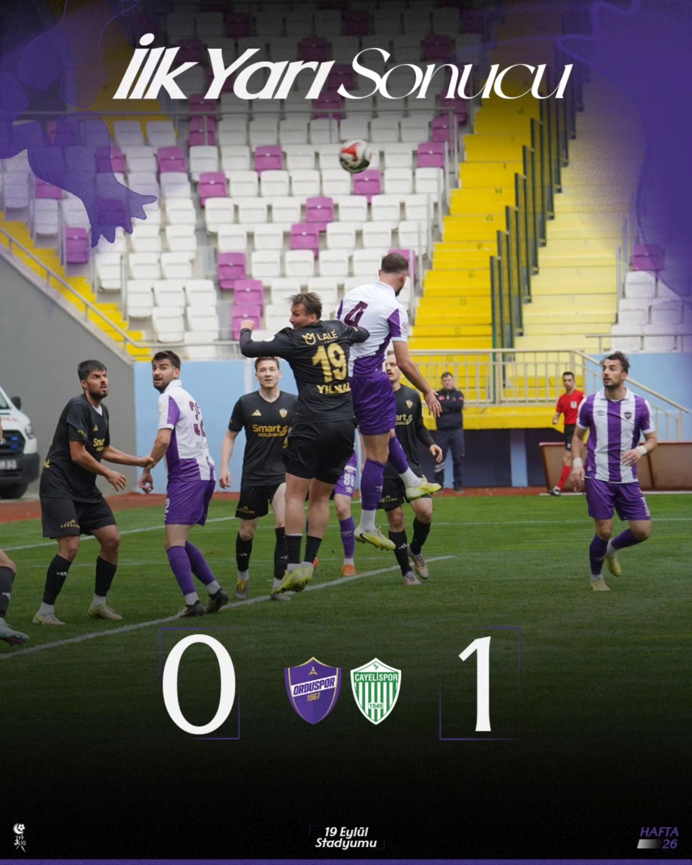 Orduspor 1967 Son Nefeste Yıkıldı Çayelispor Uzatmada Maçı Kopardı