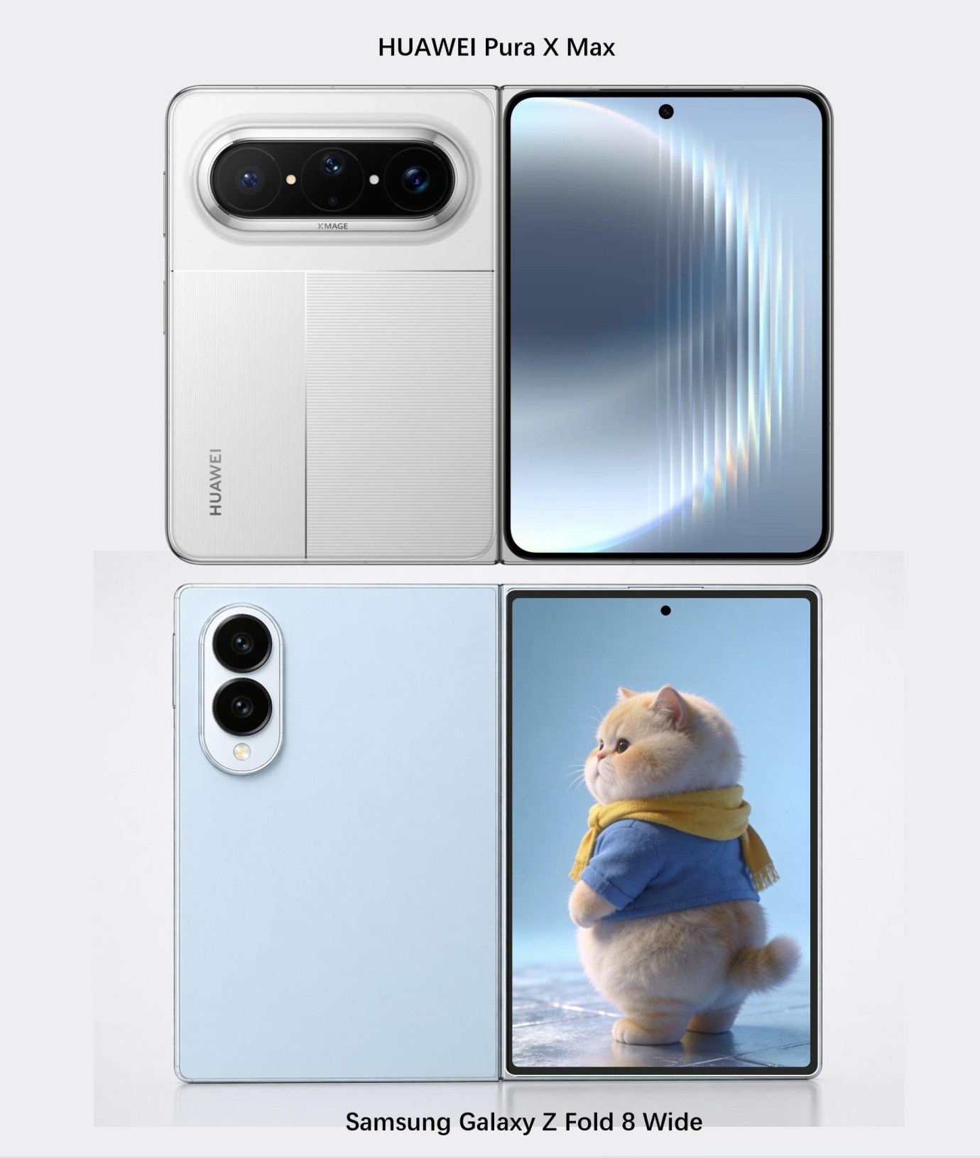 Galaxy Z Fold Wide Boyutları Ortaya Çıktı Huawei Pura X Max İle Kıyaslandı