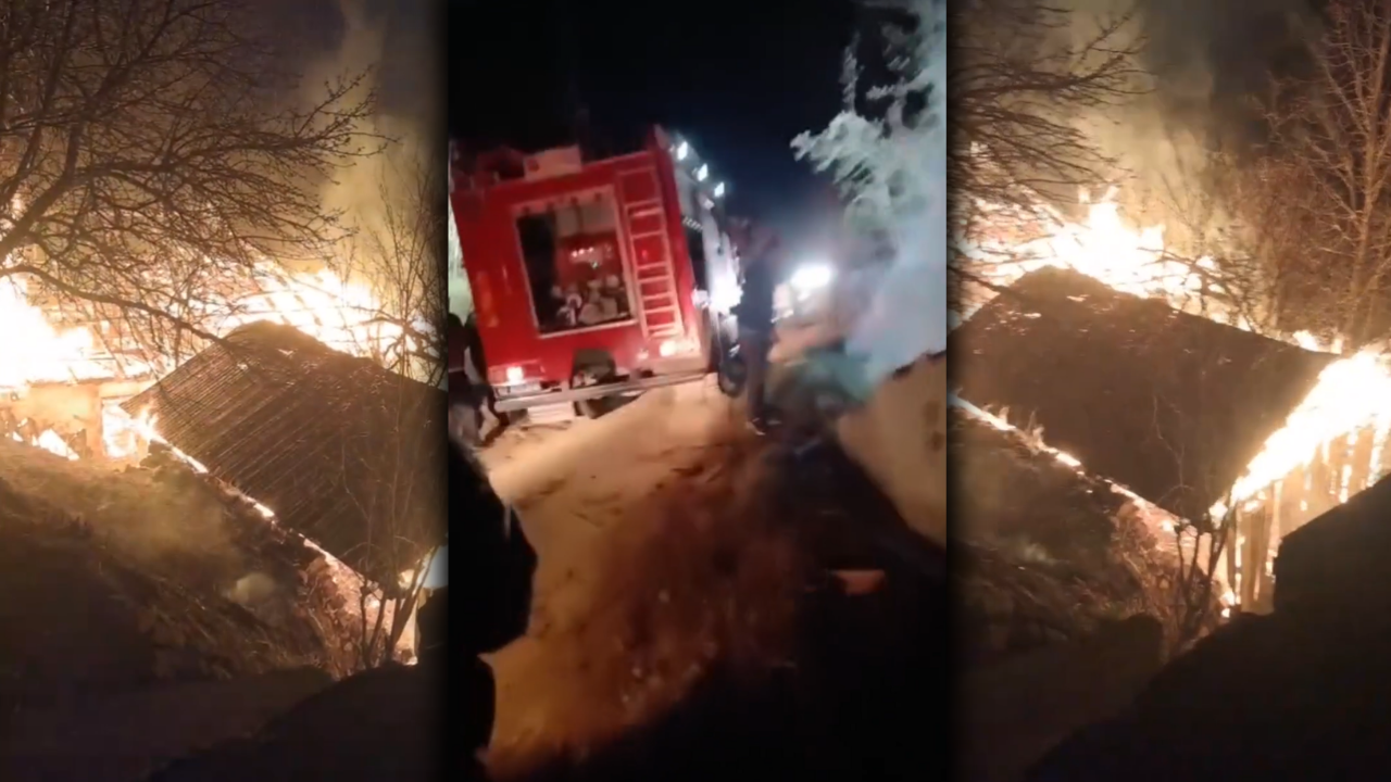 Ordu Mesudiye’de Gece Yangını Ev Kullanılamaz Hale Geldi