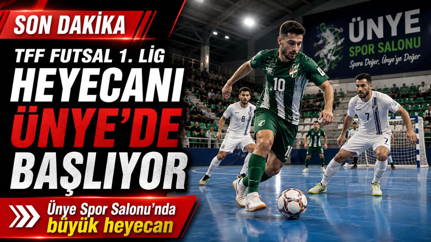 Tff Futsal 1. Lig Heyecanı Ünye’de Başlıyor