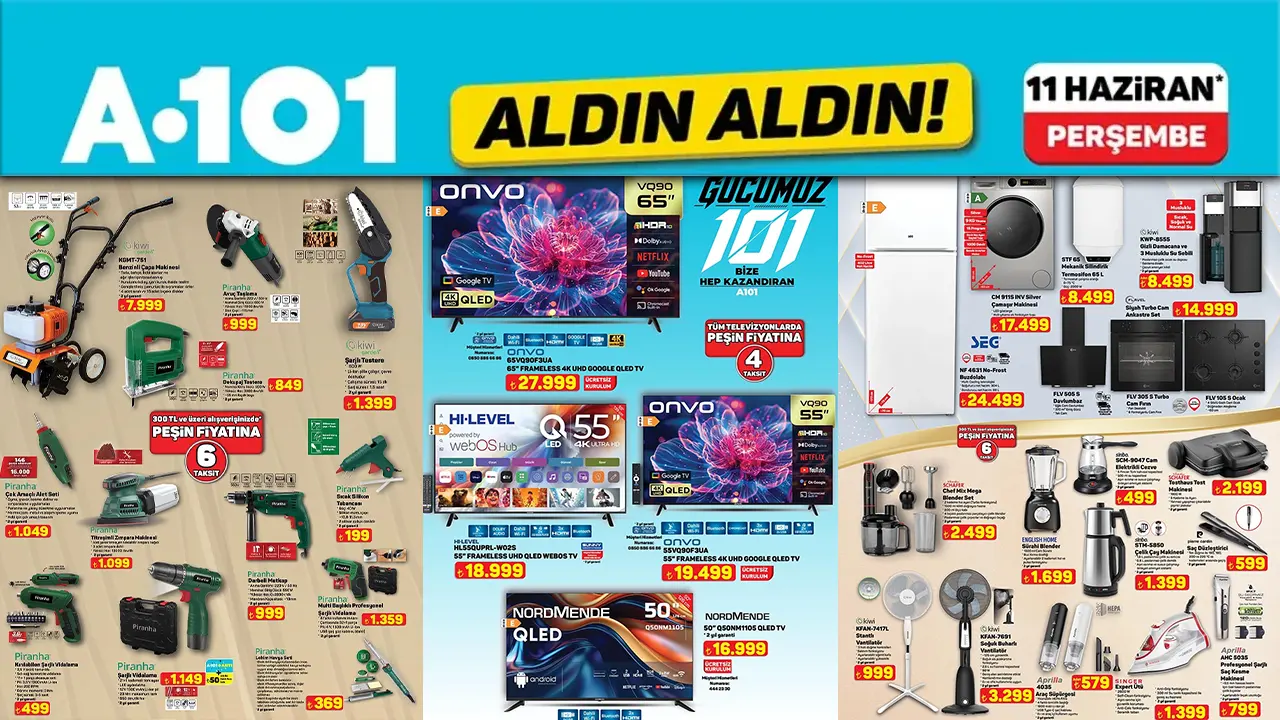 A101 11 Haziran 2026 Aktüel Kataloğu Yayınlandı: İşte Tüm İndirimler