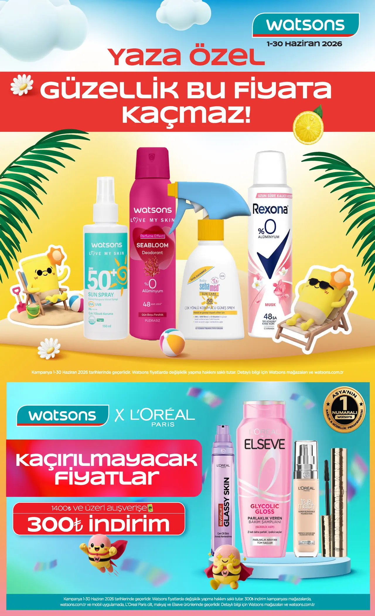 Watsons Haziran 2026 Kataloğu Yayınlandı: Yaz Ayına Özel İndirimler Dikkat Çekiyor
