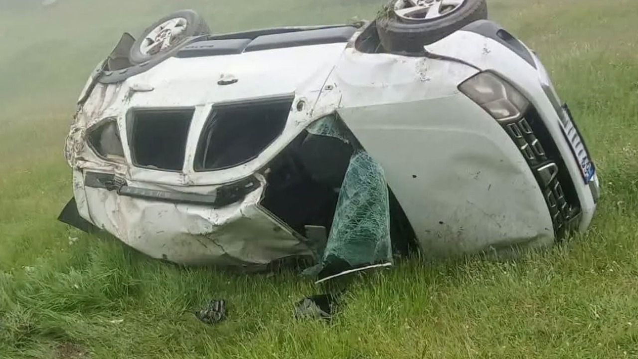 Ordu-Tokat Yolunda Kaza! Takla Atan Araçtaki Sürücü Yaralandı