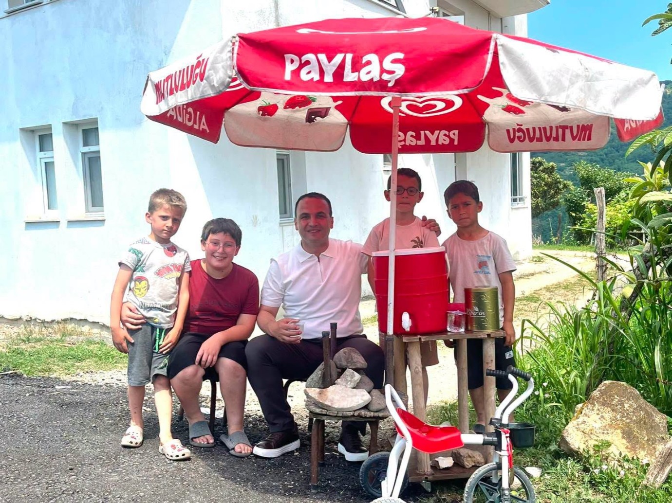 Fatsa'da Çocukların Kurduğu Su Tezgâhına Başkan Kibar'dan Anlamlı Destek