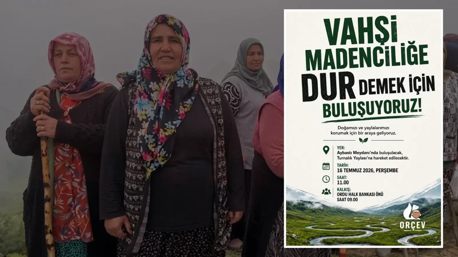 Turnalık Yaylası İçin Çağrı! Ordu'da Madencilik Faaliyetlerine Karşı Buluşma Düzenlenecek