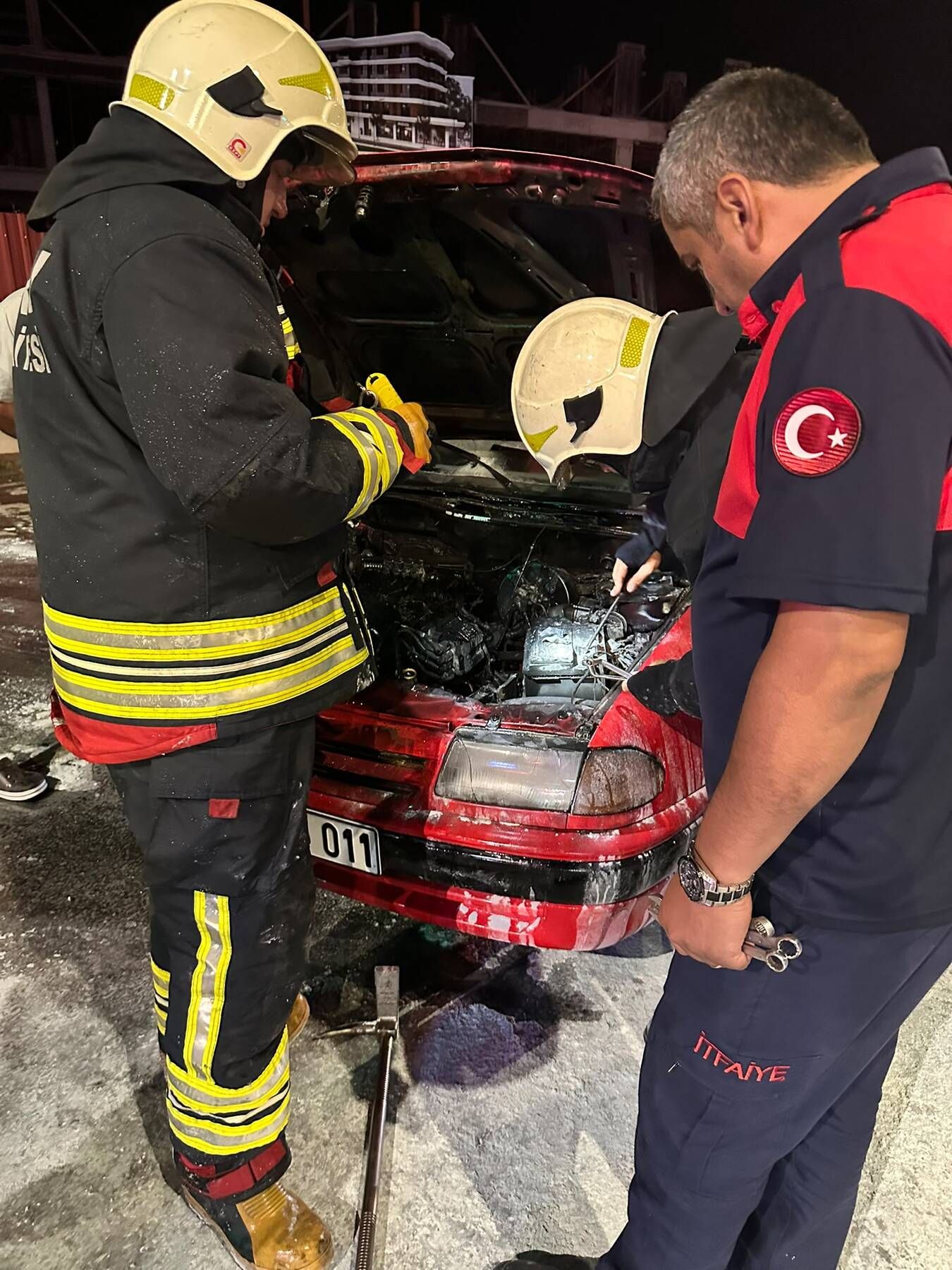Altınordu'da Seyir Halindeki Otomobil Alevlere Teslim Oldu