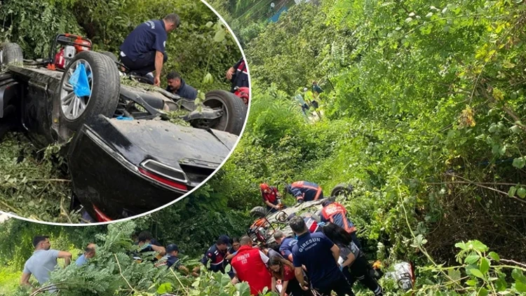 Giresun'da Otomobil Fındık Bahçesine Yuvarlandı: 2 Kişi Hayatını Kaybetti