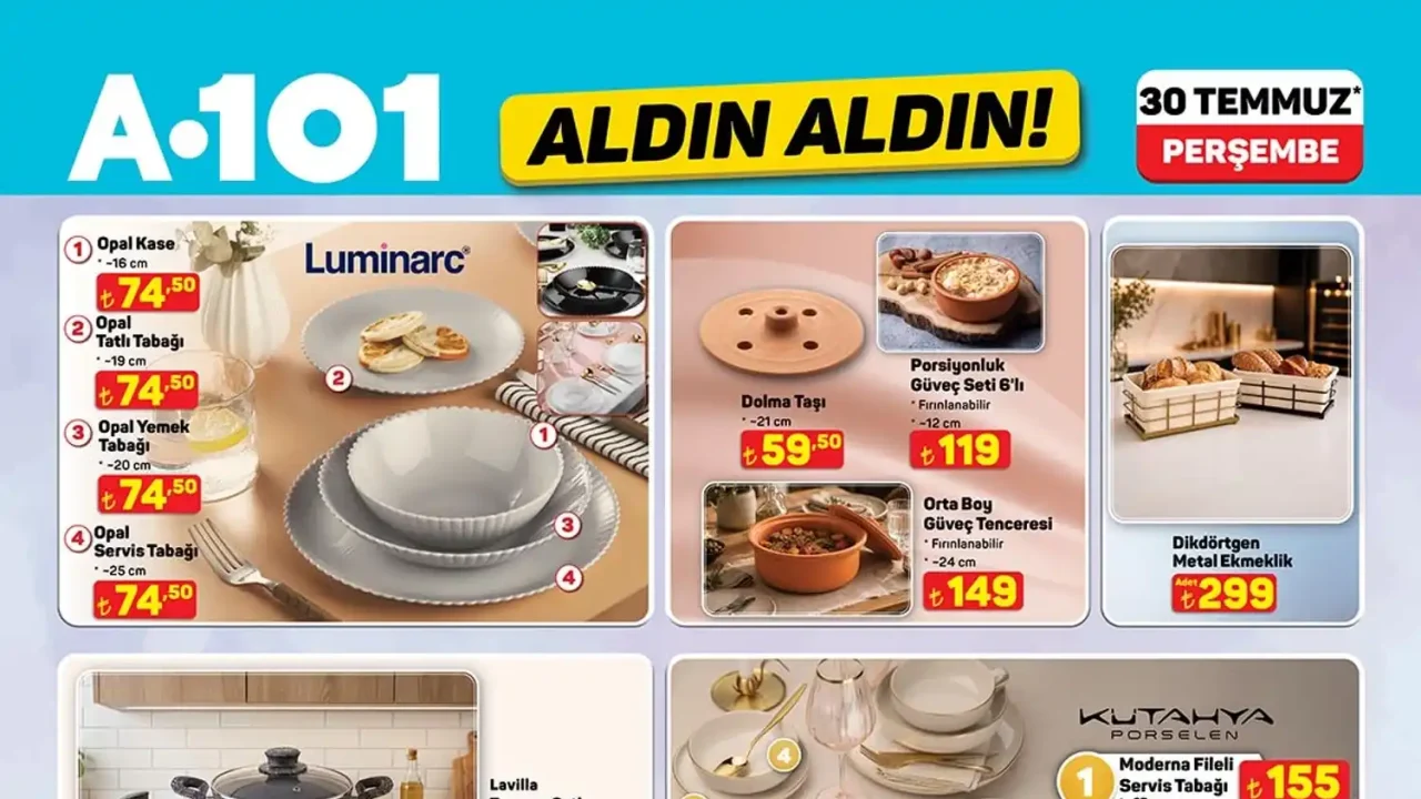 A101 30 Temmuz 2026 Aktüel Kataloğu Yayınlandı