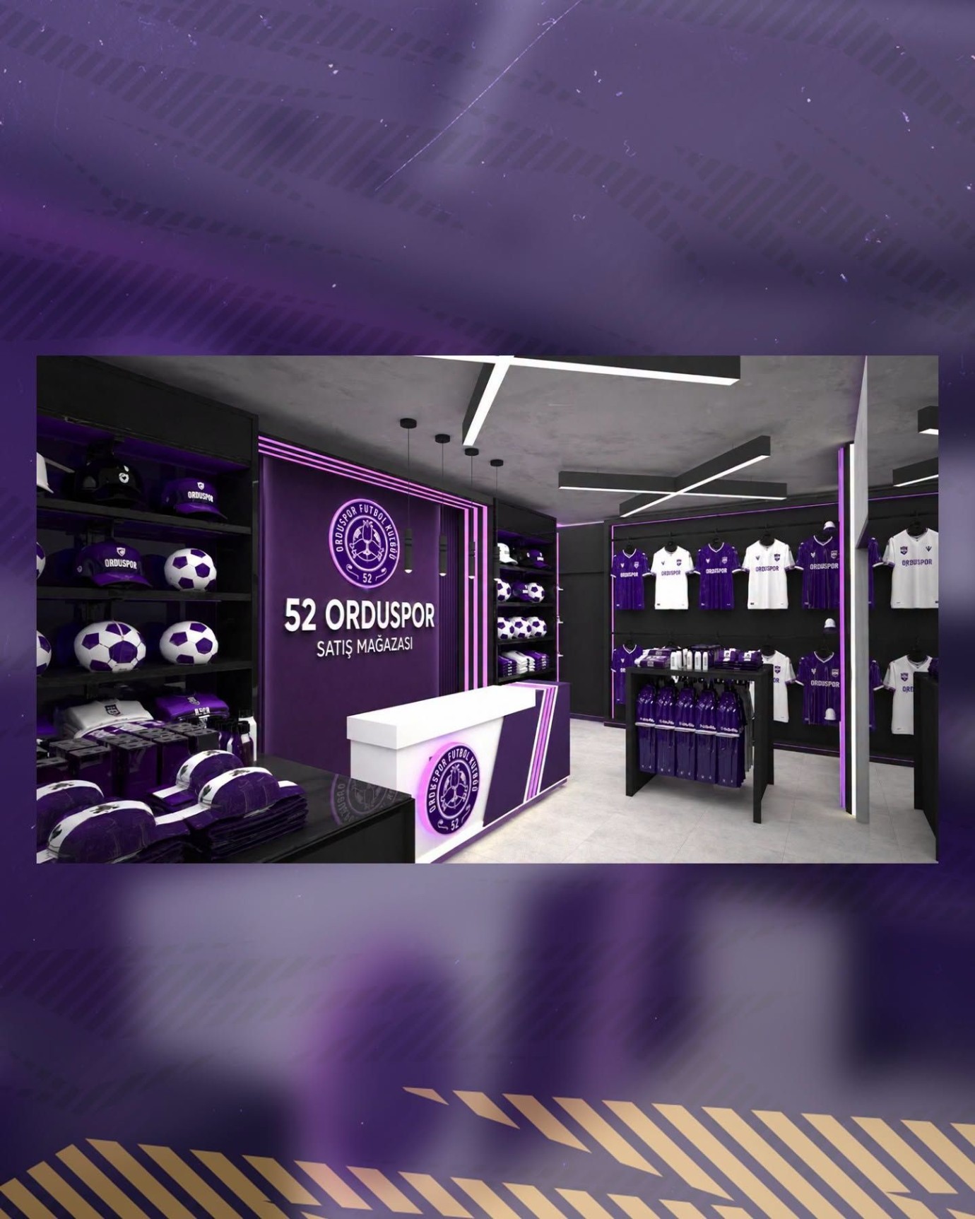 52 Orduspor'un Resmî Mağazası Mor Beyaz Store Ağustos Ayında Açılıyor
