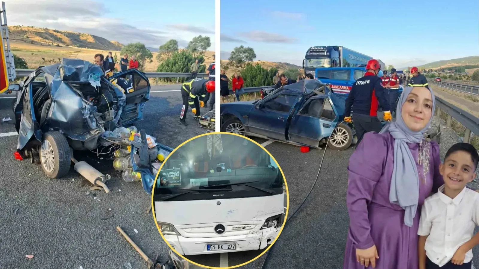 Düğüne Giden Ailenin Otomobili Kazaya Karıştı: Anne Ve 7 Yaşındaki Oğlu Hayatını Kaybetti