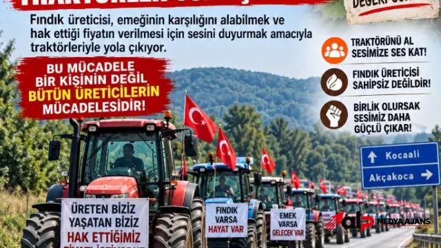 Fındık Üreticileri 180 TL’ye Tepki İçin Traktörlerle Buluşacak
