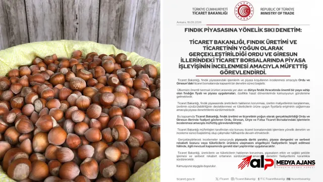 Ticaret Bakanlığı Fındık Piyasası İçin Ordu ve Giresun’da Müfettiş Görevlendirdi